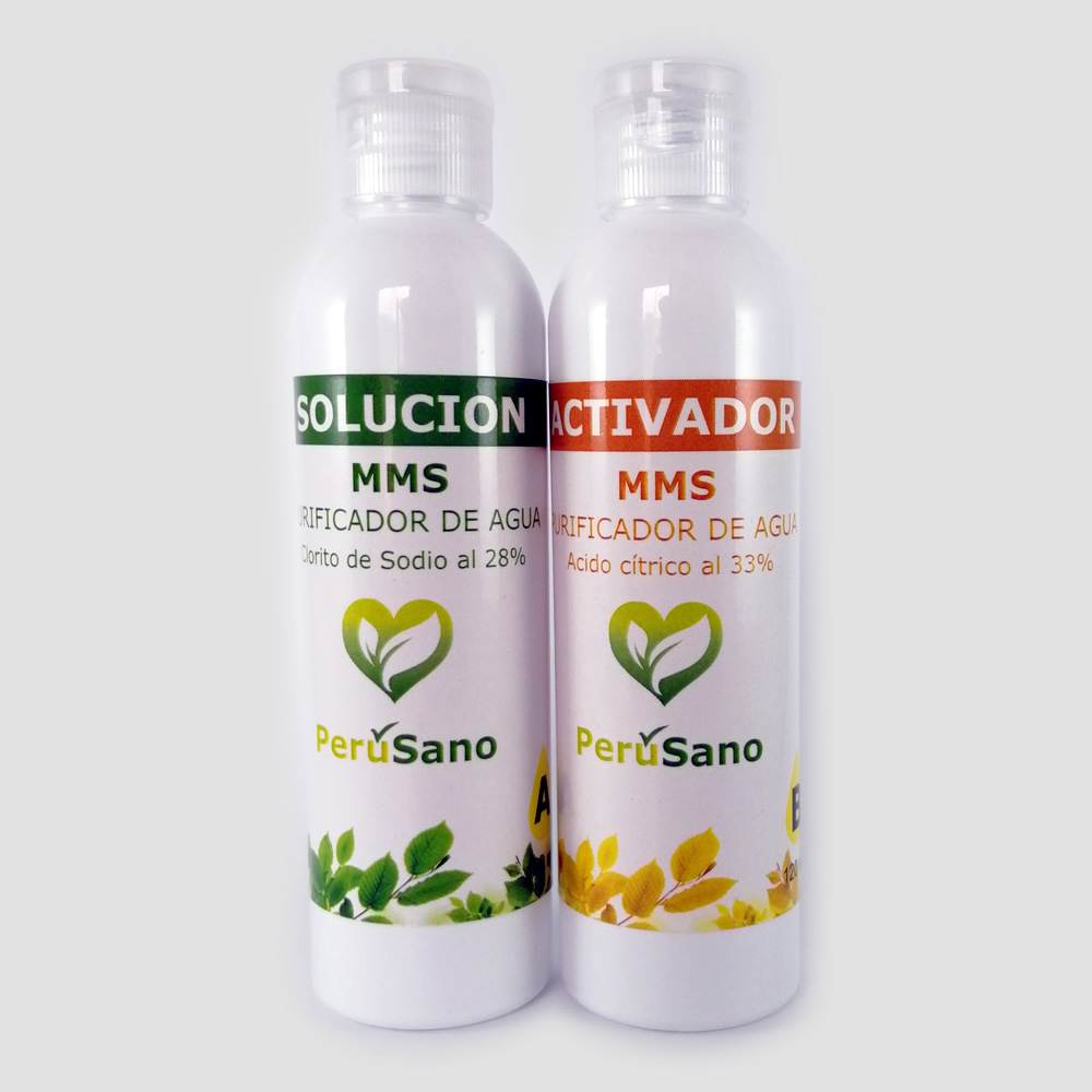 MMS 120 ml MMS Dióxido de Cloro Set de 2 x 120 ml 240 ml